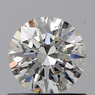 0.60 Carat Round J VS1 VG EX GIA Natural Diamond