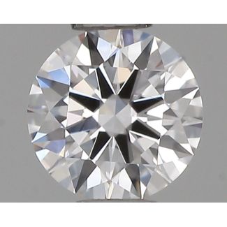 0.33 Carat Round D VVS2 EX GIA Natural Diamond