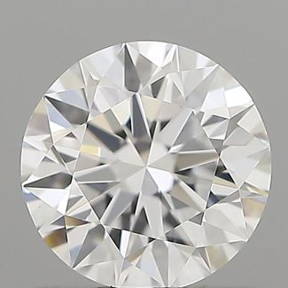 0.57 Carat Round D VVS2 EX GIA Natural Diamond