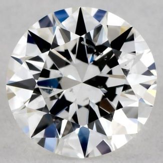 0.5 Carat Round E SI1 EX GIA Natural Diamond