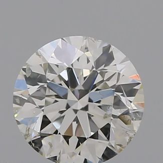 0.41 Carat Round H SI2 EX IGI Natural Diamond