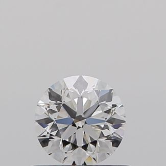 0.50 Carat Round E VVS2 VG EX GIA Natural Diamond