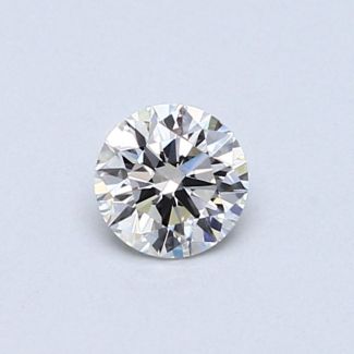 0.36 Carat Round D VVS2 EX GIA Natural Diamond