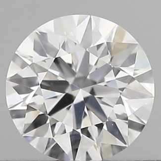 0.44 Carat Round D VVS1 EX GIA Natural Diamond