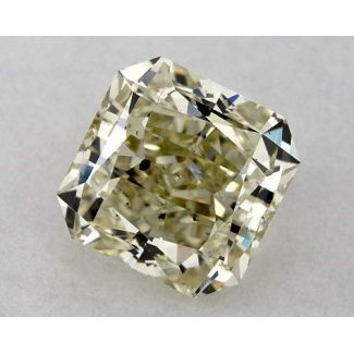 1.6 Carat Radiant Fancy Greenish Yellow SI2 - EX VG GIA Natural Diamond