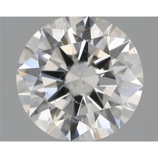 0.70 Carat Round F SI2 EX GIA Natural Diamond