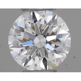 0.21 Carat Round F VVS1 EX VG GIA Natural Diamond