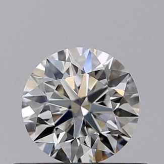 0.40 Carat Round F SI1 EX GIA Natural Diamond