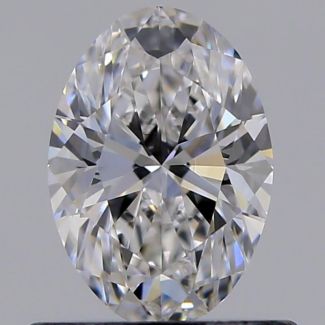 0.60 Carat Oval F VVS1 - VG GIA Natural Diamond