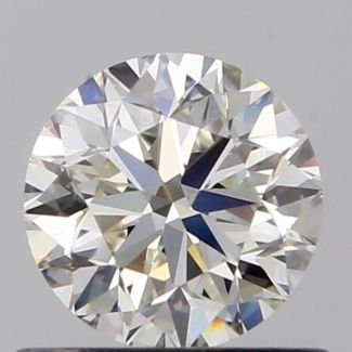 0.60 Carat Round J VS2 VG EX GIA Natural Diamond