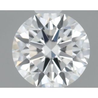 0.34 Carat Round F VVS2 EX GIA Natural Diamond