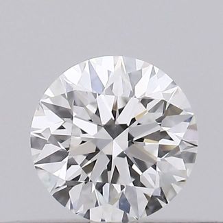 0.24 Carat Round F VS1 EX GIA Natural Diamond