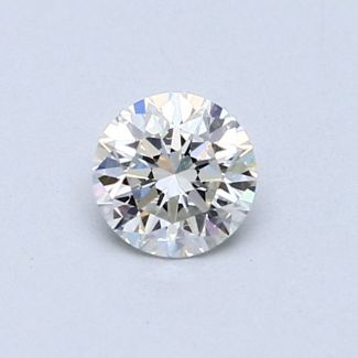 0.46 Carat Round F VS2 VG EX GIA Natural Diamond