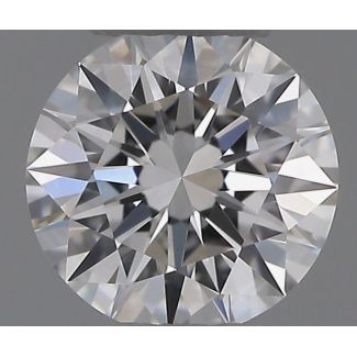 0.32 Carat Round D VVS2 EX GIA Natural Diamond