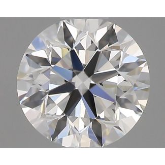 0.45 Carat Round G VVS2 EX VG GIA Natural Diamond