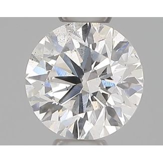 0.34 Carat Round F SI2 EX IGI Natural Diamond