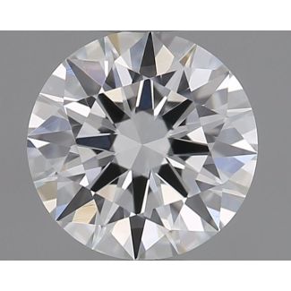 0.37 Carat Round E VVS2 EX GIA Natural Diamond