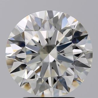 3.00 Carat Round J VS2 EX GIA Natural Diamond