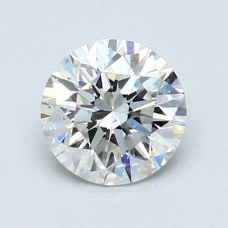 0.92 Carat Round H VS2 VG EX GIA Natural Diamond