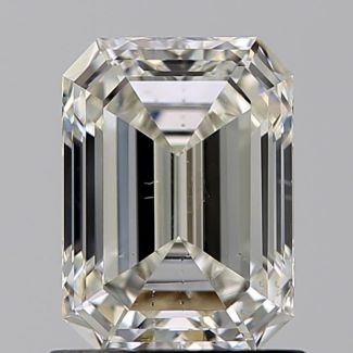 1.00 Carat Emerald J SI1 - EX GIA Natural Diamond