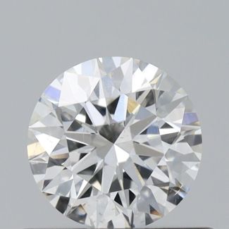 0.45 Carat Round H SI1 EX GIA Natural Diamond