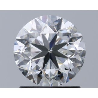 1.5 Carat Round G SI1 GD EX GIA Natural Diamond