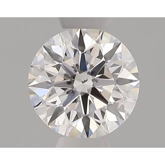 0.33 Carat Round D SI1 EX GIA Natural Diamond