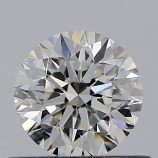 0.46 Carat Round I VVS1 VG EX GIA Natural Diamond