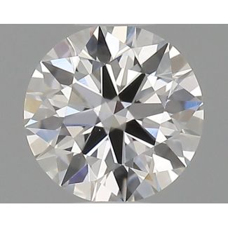 0.31 Carat Round F VS1 EX GIA Natural Diamond