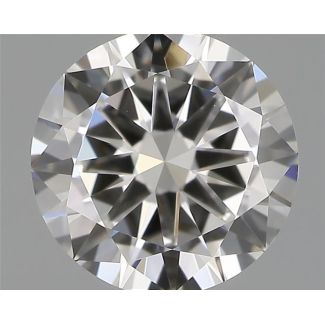 0.50 Carat Round F VVS1 GD VG GIA Natural Diamond