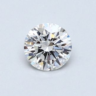 0.56 Carat Round E VVS1 VG EX GIA Natural Diamond