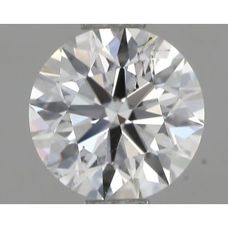 0.70 Carat Round H SI1 EX GIA Natural Diamond