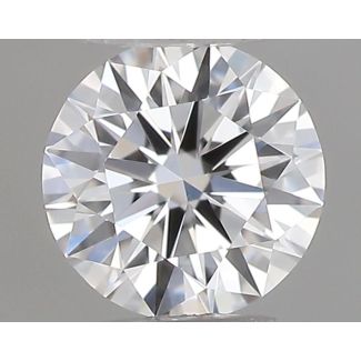 0.18 Carat Round E VVS2 EX GIA Natural Diamond