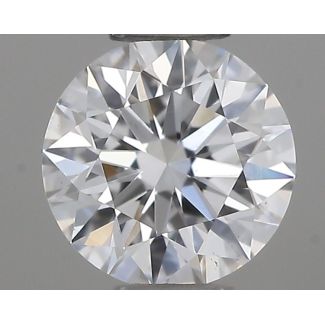 0.31 Carat Round D VS2 EX VG GIA Natural Diamond