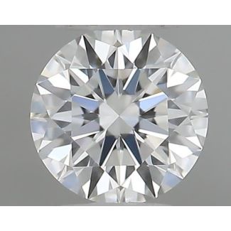 0.22 Carat Round F VVS1 EX GIA Natural Diamond