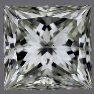 1.51 Carat Princess J SI1 - EX GIA Natural Diamond