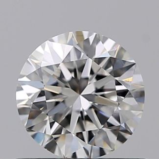 0.60 Carat Round F VS1 VG EX GIA Natural Diamond