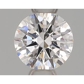 0.34 Carat Round D SI2 EX GIA Natural Diamond