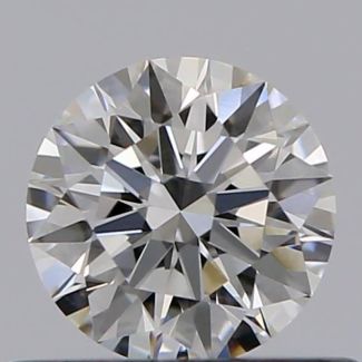 0.40 Carat Round F VVS1 EX GIA Natural Diamond