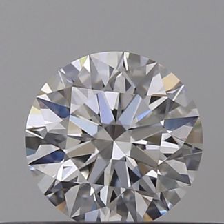 0.33 Carat Round D VVS2 EX GIA Natural Diamond