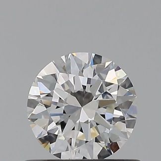 0.51 Carat Round E VS2 EX GIA Natural Diamond