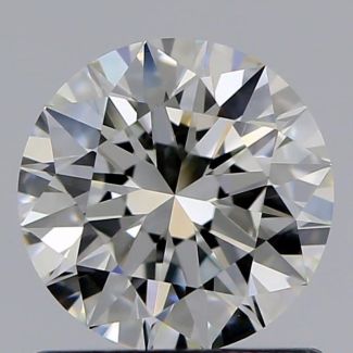 0.82 Carat Round I VVS2 EX GIA Natural Diamond