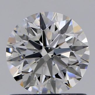 0.80 Carat Round E SI1 EX GIA Natural Diamond