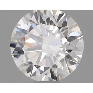 0.40 Carat Round D VVS2 EX GIA Natural Diamond