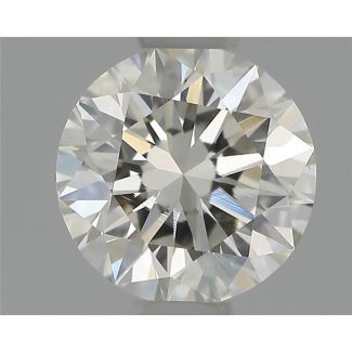 0.50 Carat Round H VVS2 EX VG GIA Natural Diamond