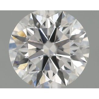 0.54 Carat Round D SI1 EX GIA Natural Diamond