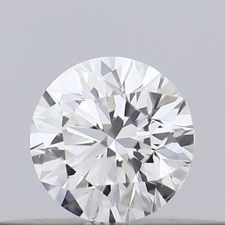 0.19 Carat Round F VS1 EX GIA Natural Diamond