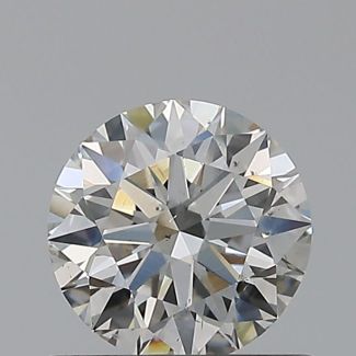 0.6 Carat Round H VS2 EX GIA Natural Diamond