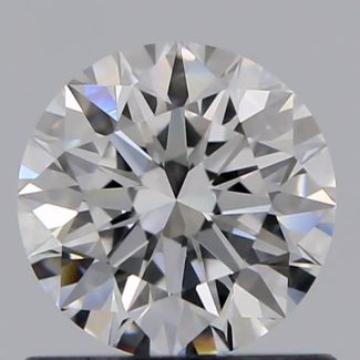 0.73 Carat Round E VVS2 EX GIA Natural Diamond