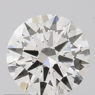 0.50 Carat Round H VVS2 EX GIA Natural Diamond